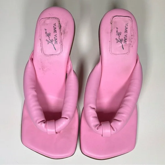yume yume pink heart heels